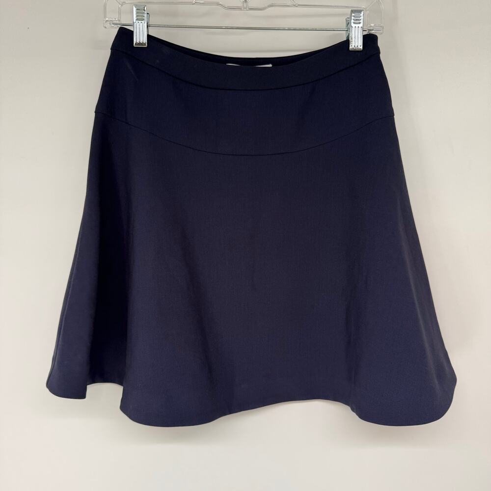 NWT Likely Flared Mini Skirt Women's Size 4 Navy Hi-Rise Preppy Casual City Girl